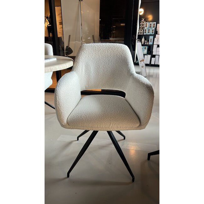White teddy chair