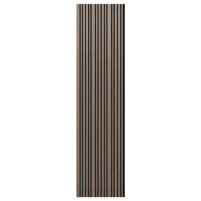 Akupaneel / Akoestisch Wandpaneel – Wood Line Walnut 280×60,5 cm
