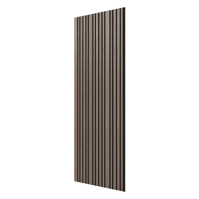 Akupaneel / Akoestisch Wandpaneel – Wood Line Walnut 280×60,5 cm