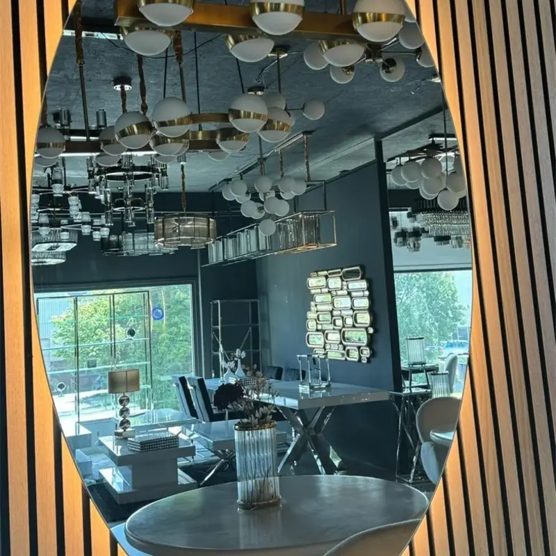 Ovale spiegel met verlichting