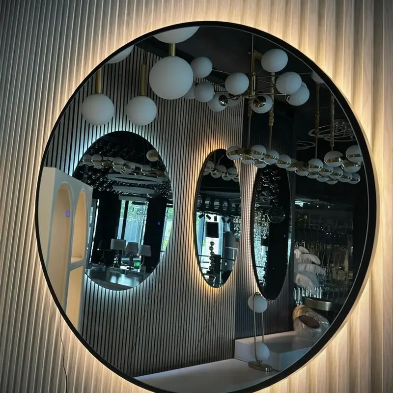 Spiegel rond met verlichting