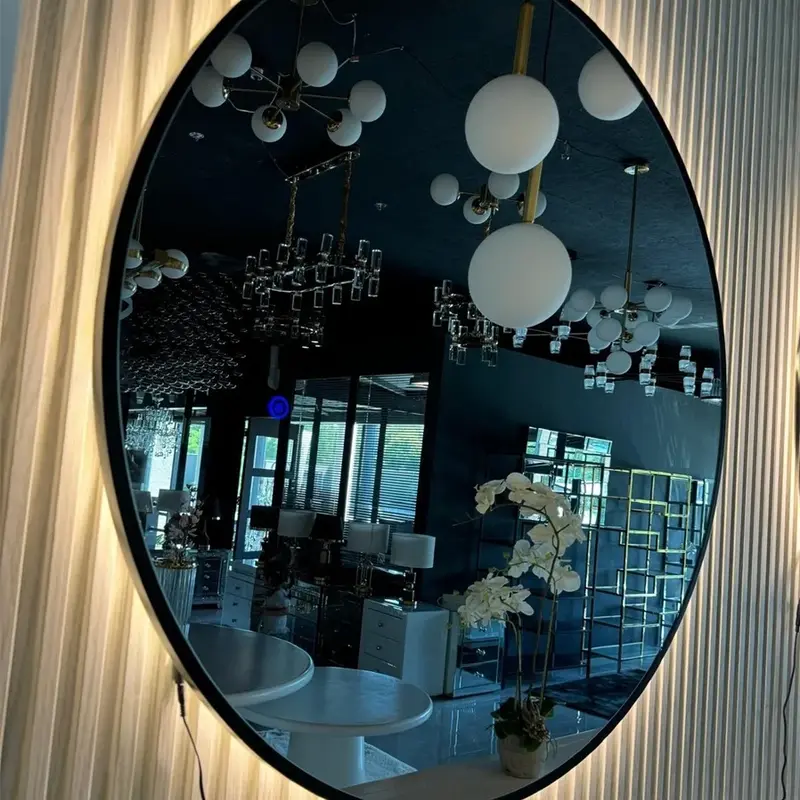 Spiegel rond met verlichting