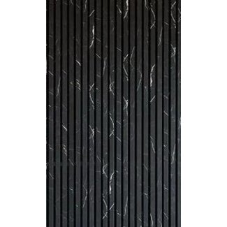 WOODPANEL MARMERLOOK ZWART |  280X60,5 CM