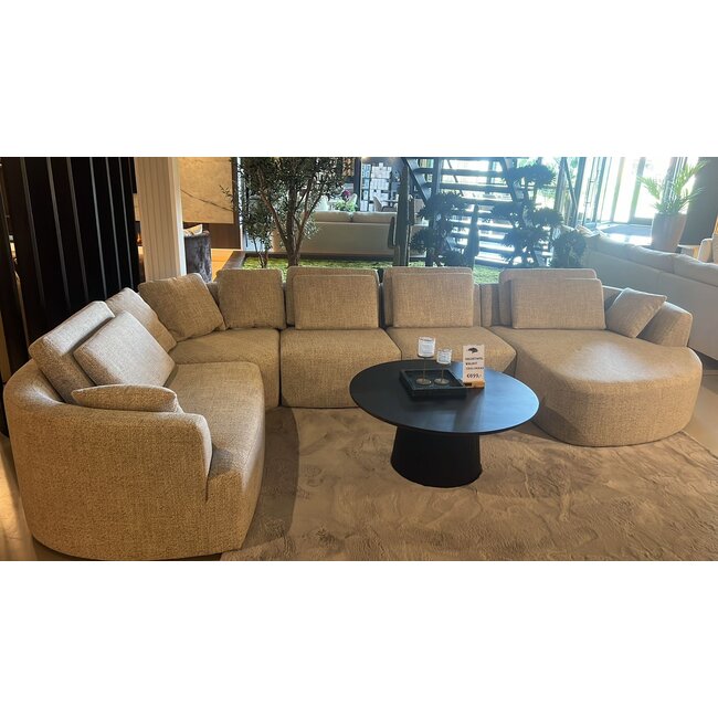 Bankstel Saint-Tropéz 220x400 x160cm GREIGE