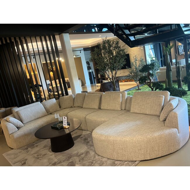 Bankstel Saint-Tropéz 220x400 x160cm GREIGE