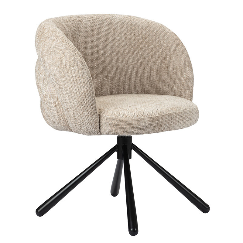 Shell Pebble Rotating Chair Latte