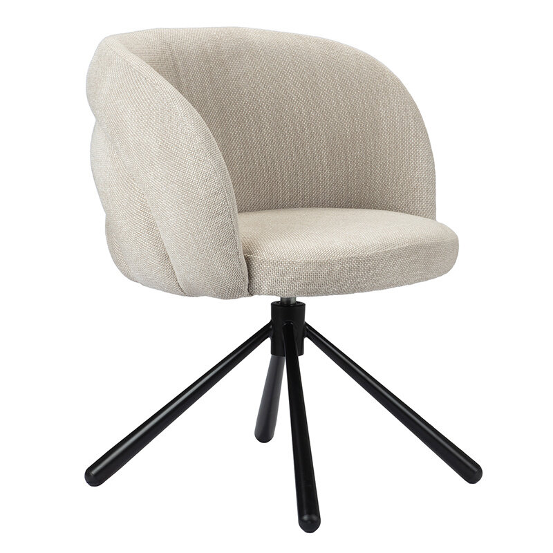 Shell Pebble Rotating Chair Beige