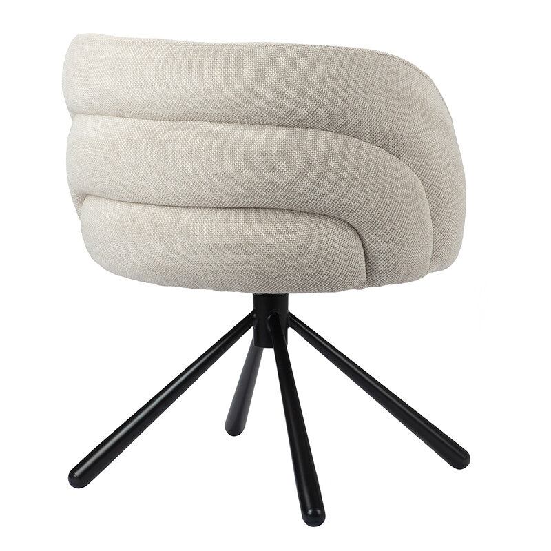 Shell Pebble Rotating Chair Beige