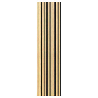Akupaneel / Akoestisch Wandpaneel – Wood Line Light Oak 280×60,5 cm