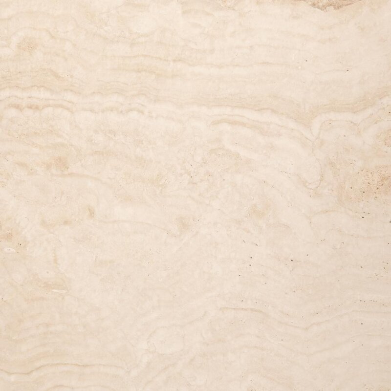 Eettafel Sofia-ø130x75-Wit-Travertine