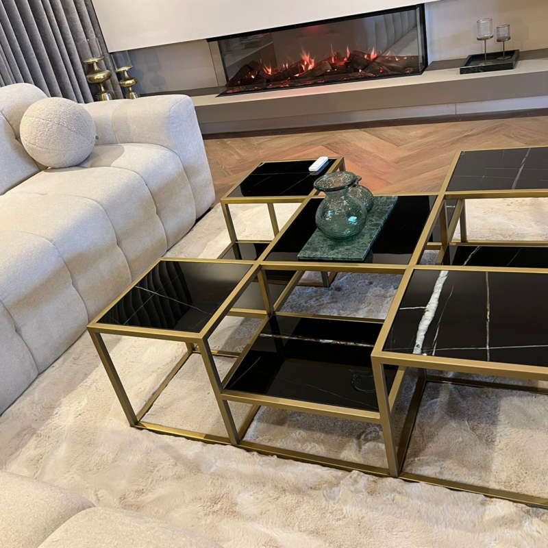 Black Marmer & Frozen Gold