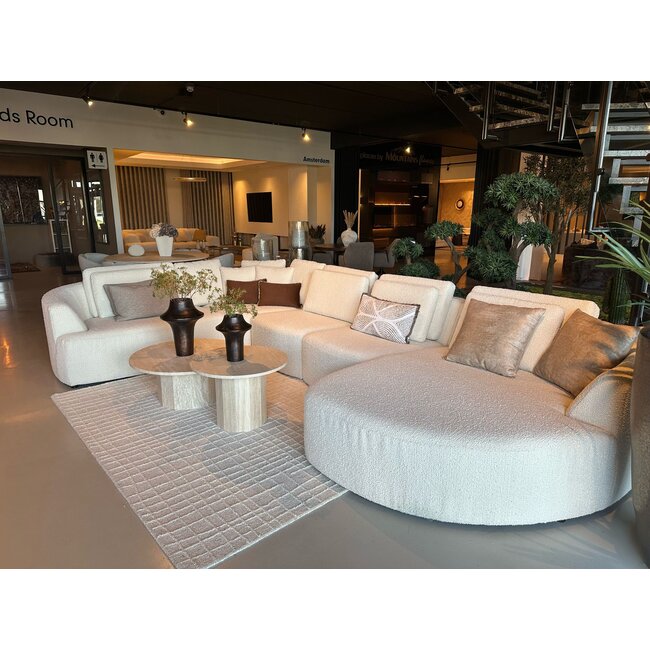 Bankstel Saint-Tropéz - 220x400 x160cm WHITE TEDDY