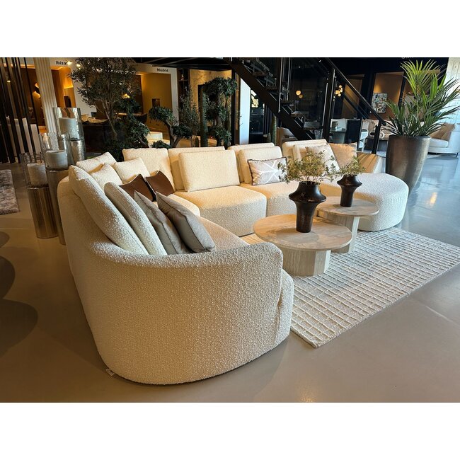 Bankstel Saint-Tropéz - 220x400 x160cm WHITE TEDDY