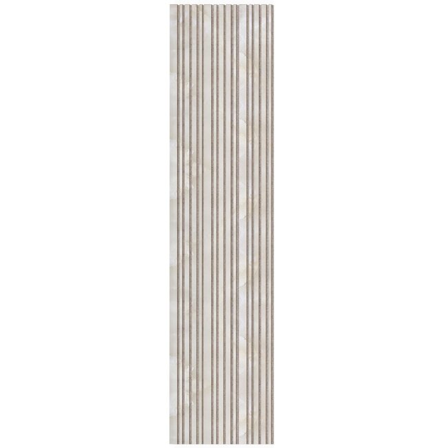 Akupaneel / Akoestisch Wandpaneel – Wood Line Beige Marmer 280×60,5 cm