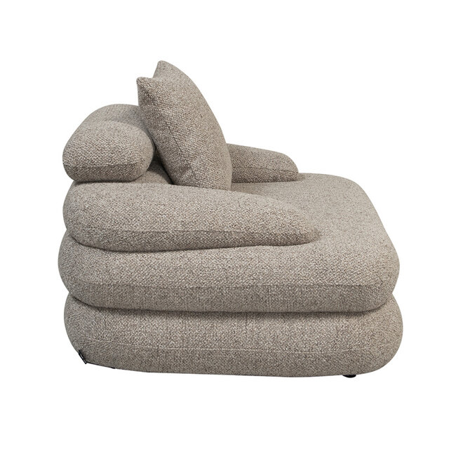 Cairo Lounge chair Sand Boucle