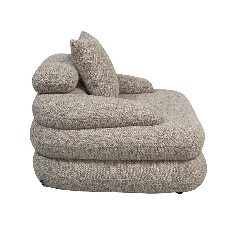 Cairo Lounge chair Sand Boucle