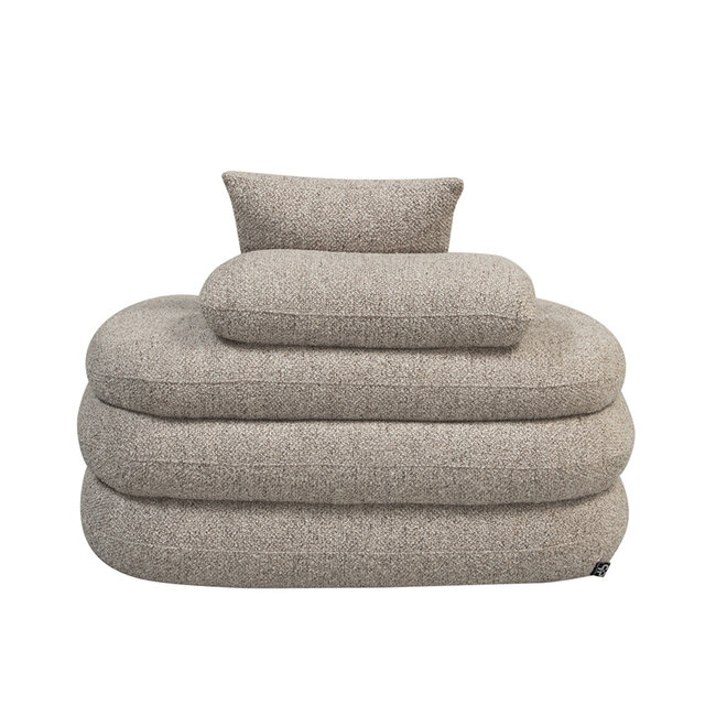 Cairo Lounge chair Sand Boucle