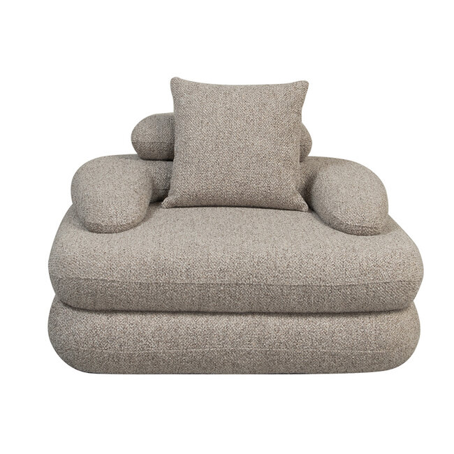 Cairo Lounge chair Sand Boucle