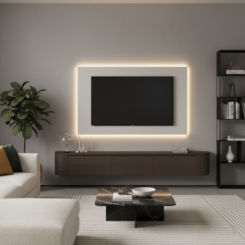 Japandi TV Meubel Walnoot  (Premium MDF)