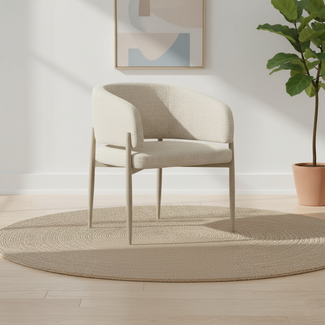 Japandi eetstoel – Beige