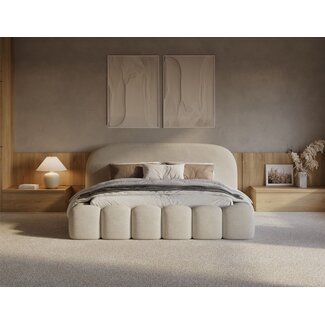 Kanso Beige – Japandi Serenity Bed