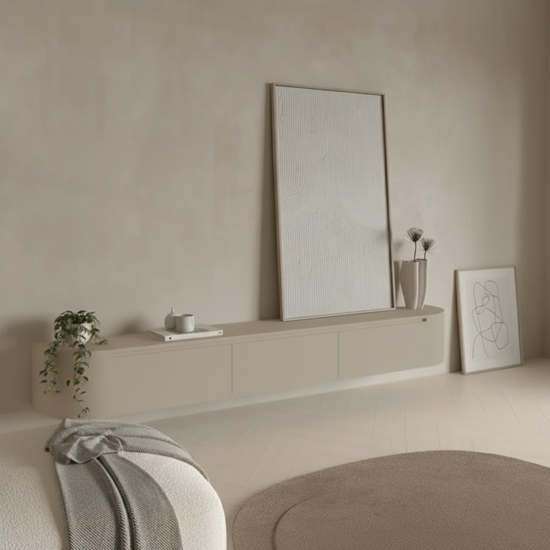 Japandi  TV Meubel Classic beige ( Premium MDF)