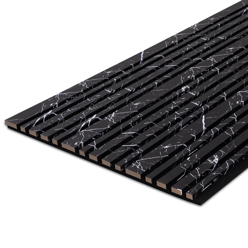 Akoestische Wandpaneel | Zwart Marmer