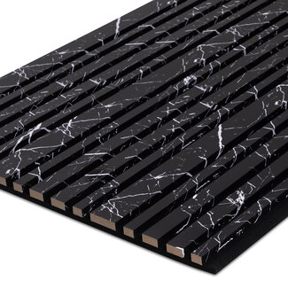 Akoestische Wandpaneel | Zwart Marmer