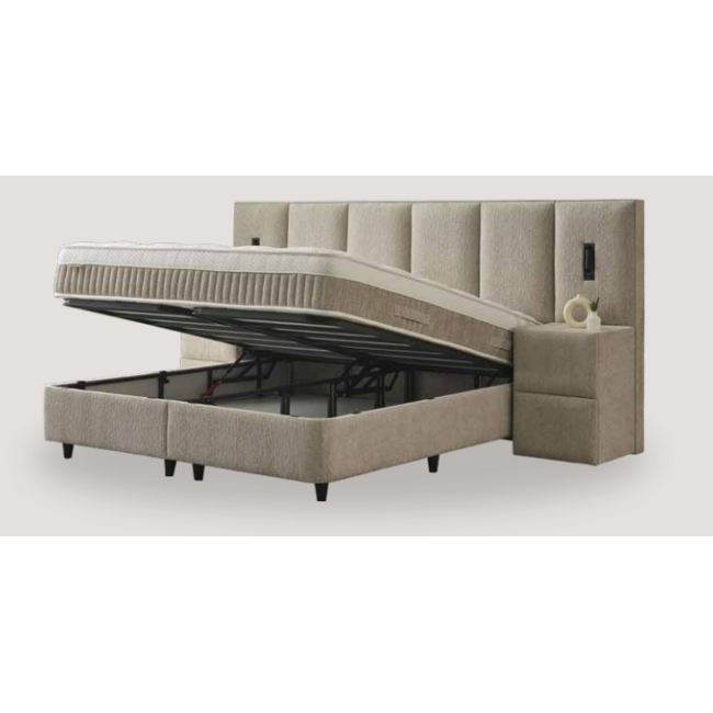 Penelope – Premium Bouclé Storage Bed