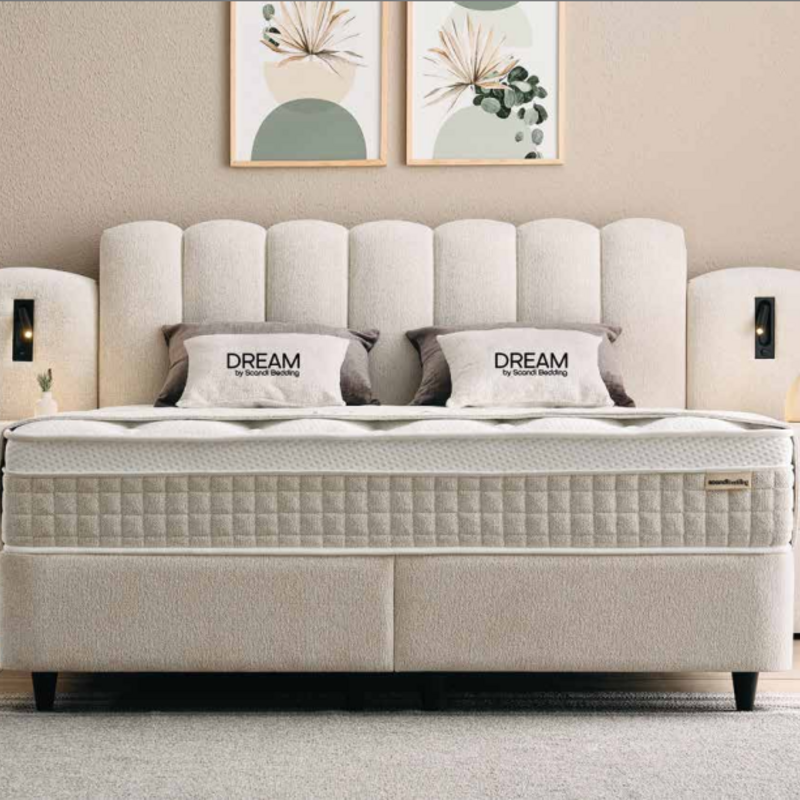 Dream – Luxe Bouclé Storage Bed