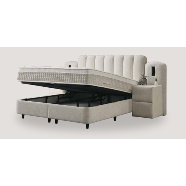 Dream – Luxe Bouclé Storage Bed