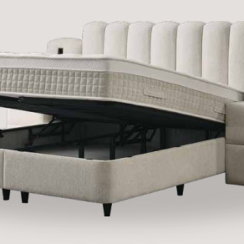 Dream – Luxe Bouclé Storage Bed