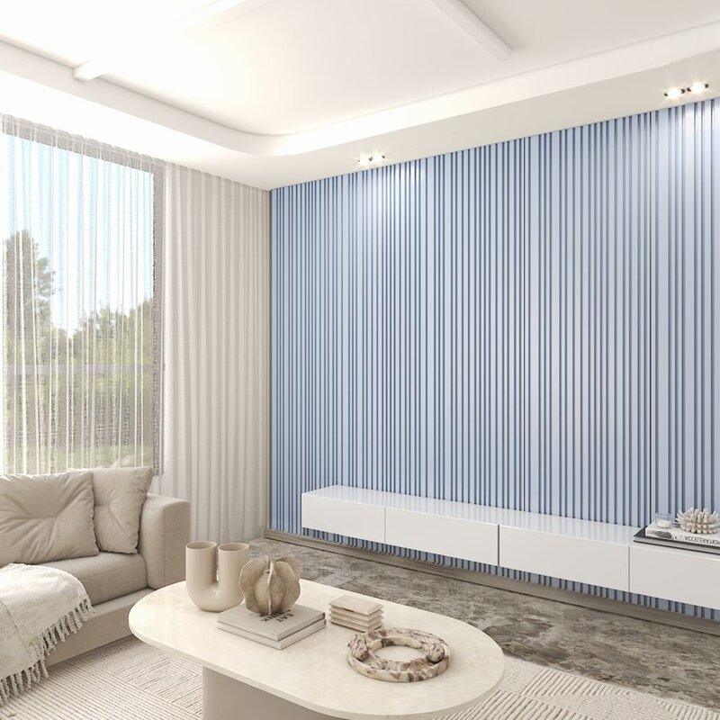 Akoestisch Wandpaneel | Soft Blue L280 x B60.5