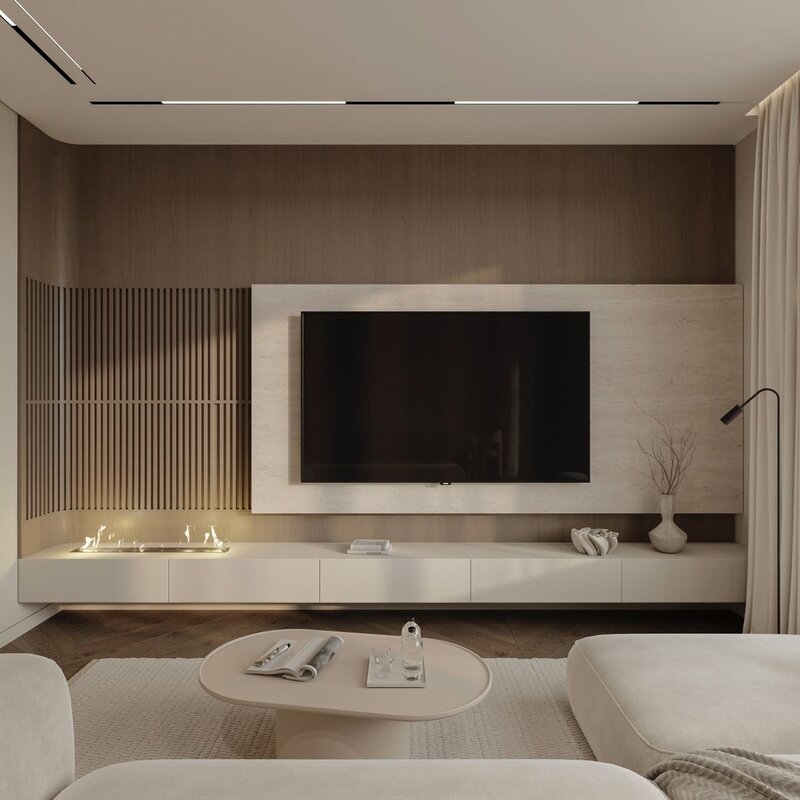 TV - Decorplaat Travertine ( Dikke plaat)