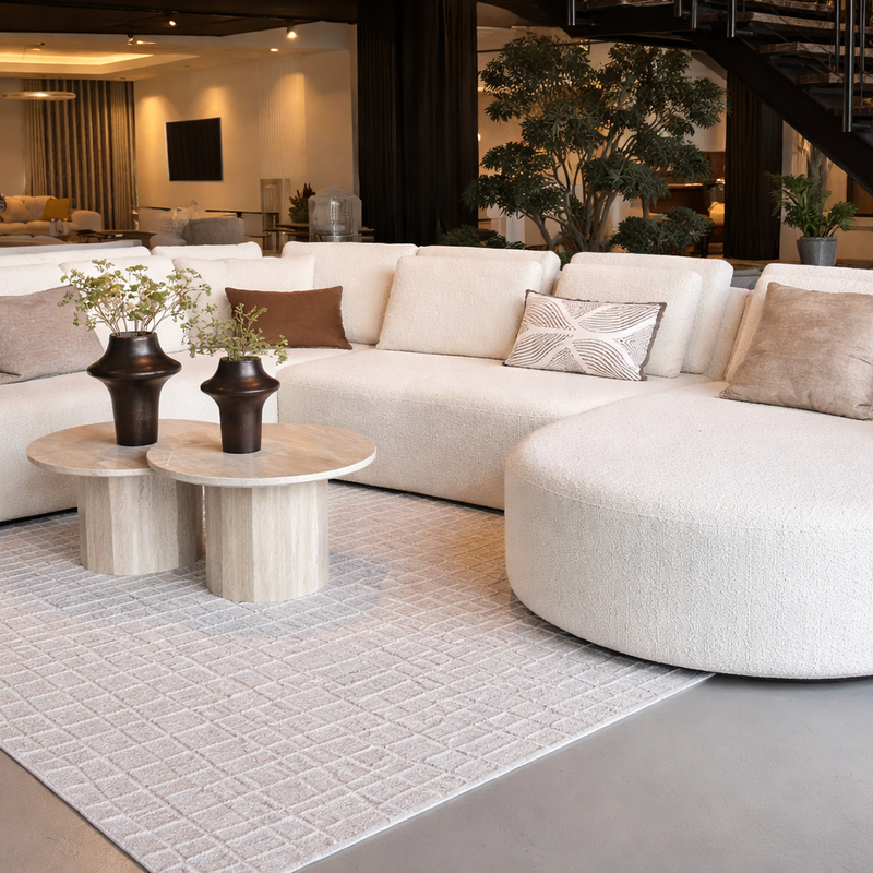 Bankstel Saint-Tropéz - 220x400 x160cm WHITE TEDDY