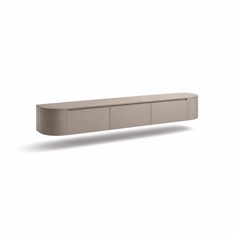 Japandi Tv Meube Soft Taupe ( Premium MDF)