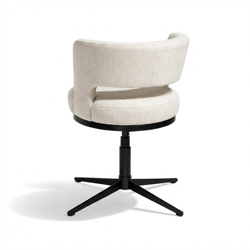 Linea stoel met zwarte poten