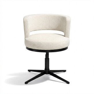 Linea stoel met zwarte poten