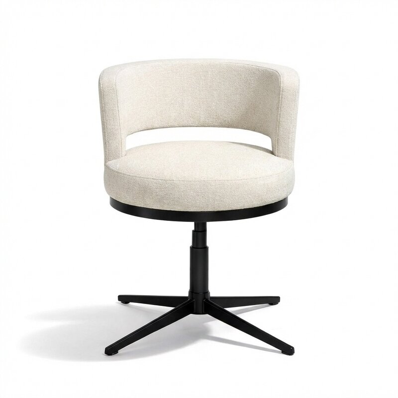 Linea stoel met zwarte poten