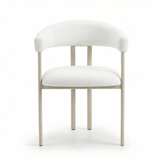 Eetkamerstoel Aurora linnen beige