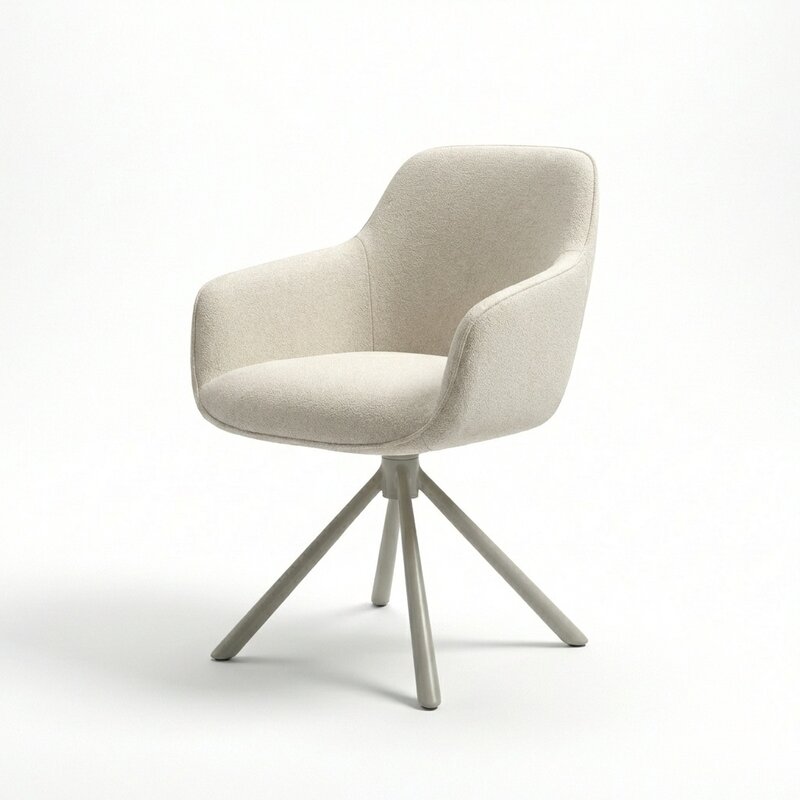 Eetkamerstoel Miror Draaibaar Beige