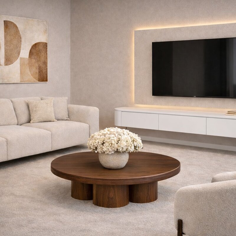 Japandi  TV Meubel Wit