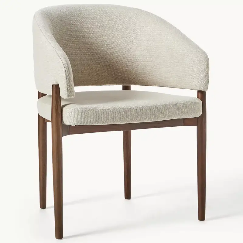 Eetkamerstoel Walnoot Japandi