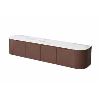 Japandi TV Meubel Brown Ceramic