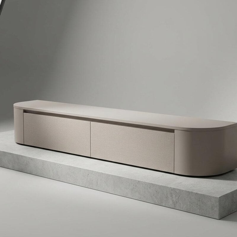 Linnen Beige Japandi TV Meubel