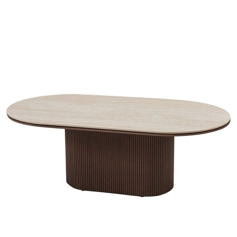 VALERION – Sculptural Oval Coffee Table Ensemble