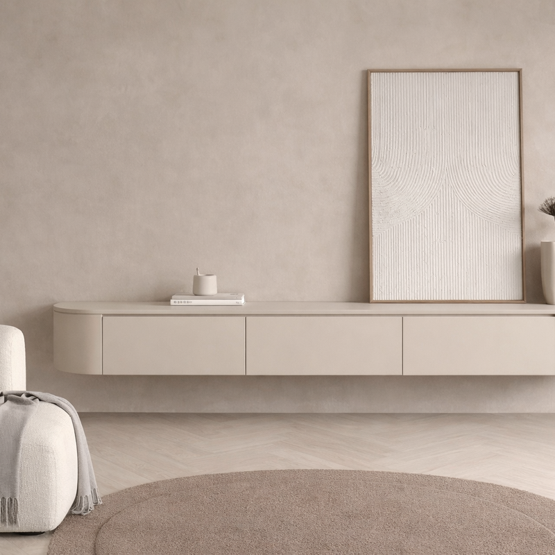 Japandi  TV Meubel Classic beige (Premium MDF)