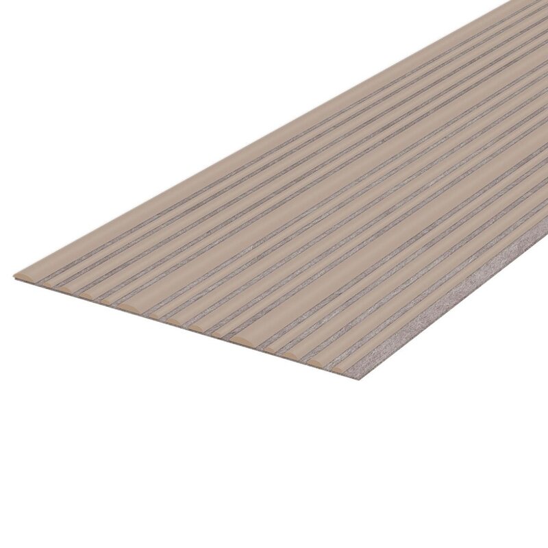 The Woodline Collection | Round Suede Taupe