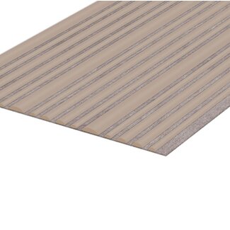 The Woodline Collection | Round Suede Taupe