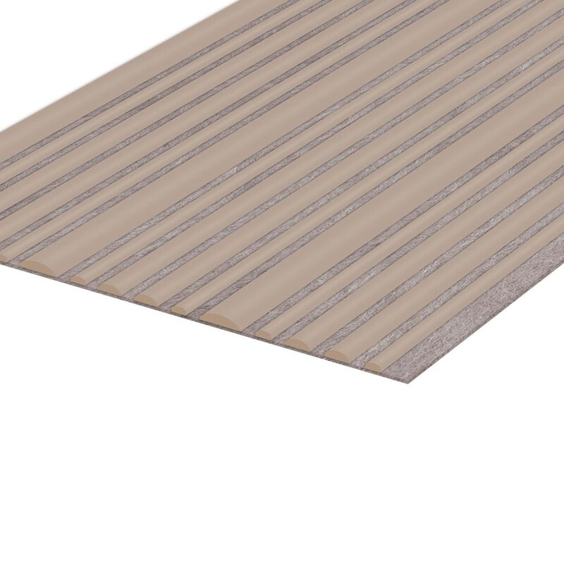 The Woodline Collection | Round Suede Taupe